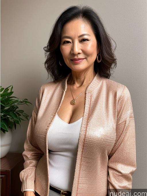 related ai porn images free for Milf Perfect Boobs Beautiful 70s Chinese Blouse Casual Jacket Professor Stylish Sweater Cleavage Detailed