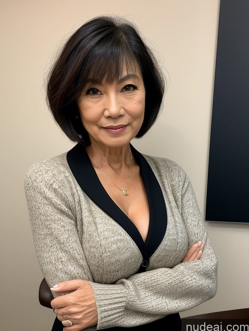 related ai porn images free for Milf Beautiful 70s Blouse Jacket Professor Stylish Sweater Detailed Dark Lighting Perfect Body Short Hair Secretary Perfect Boobs Cleavage Japanese