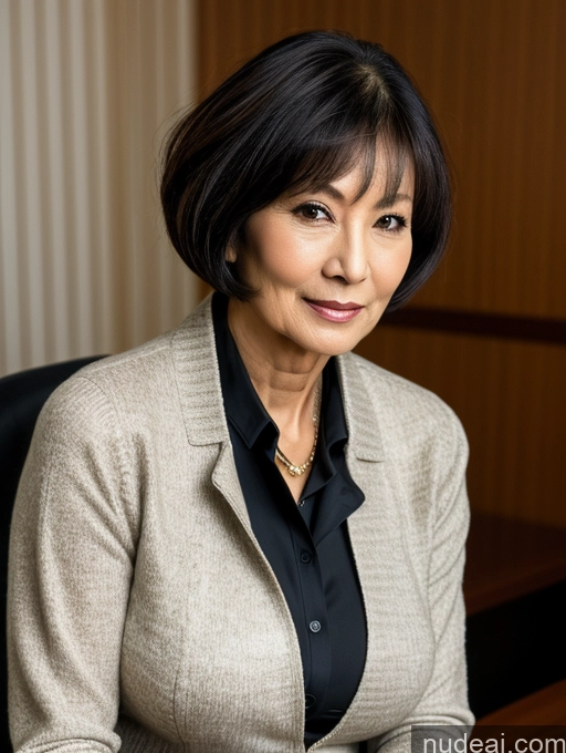 related ai porn images free for Milf Beautiful 70s Blouse Jacket Professor Stylish Sweater Detailed Dark Lighting Perfect Body Short Hair Secretary Perfect Boobs Cleavage Japanese