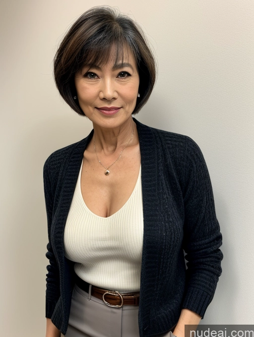 related ai porn images free for Milf Beautiful 70s Blouse Jacket Professor Stylish Sweater Detailed Dark Lighting Perfect Body Short Hair Secretary Perfect Boobs Cleavage Japanese