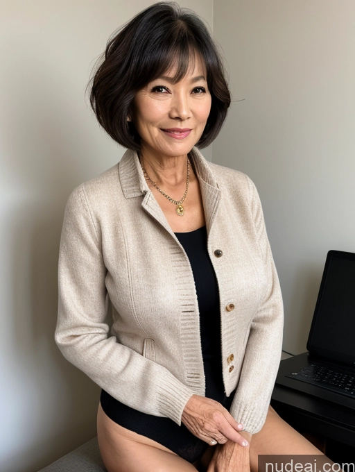 related ai porn images free for Milf Beautiful 70s Blouse Jacket Professor Stylish Sweater Detailed Dark Lighting Perfect Body Short Hair Secretary Perfect Boobs Japanese Partially Nude