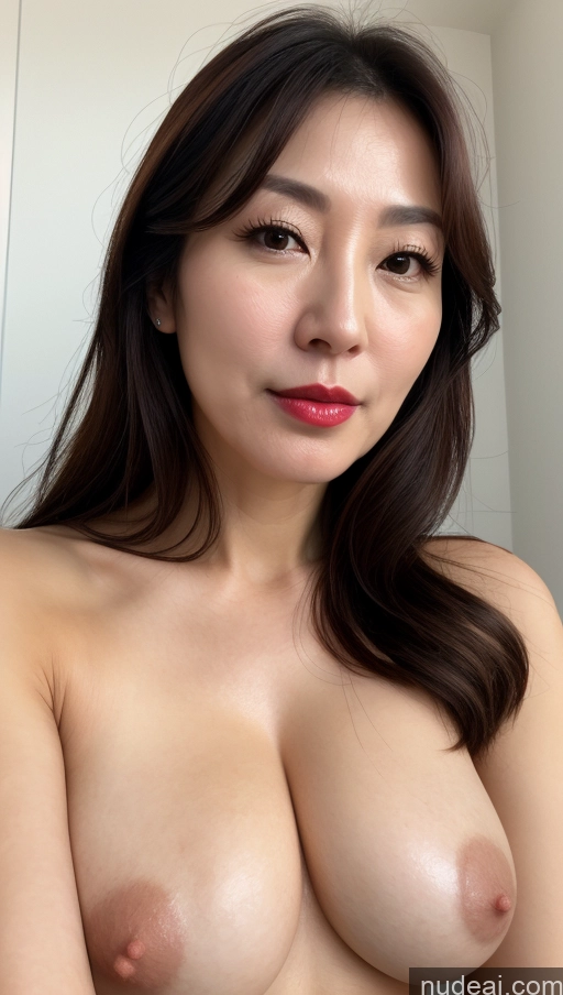 related ai porn images free for One Woman Perfect Boobs Beautiful Lipstick Fairer Skin 40s Korean Close-up View Brunette