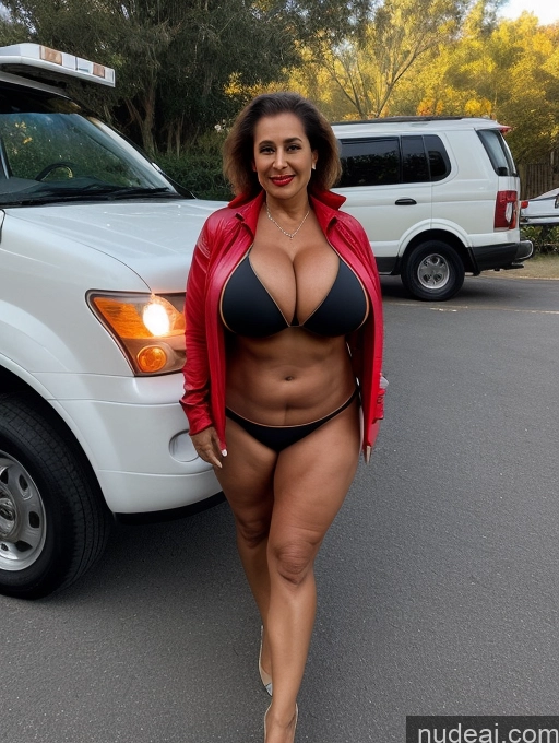 related ai porn images free for Milf One Busty Huge Boobs Thick Tanned Skin Microkini Thong Front View Latina 70s Firefighter Vampire