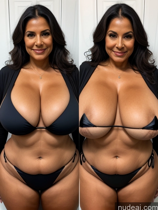 related ai porn images free for Milf One Busty Huge Boobs Thick Tanned Skin Front View Microkini Thong 70s Brazilian Witch Teacher