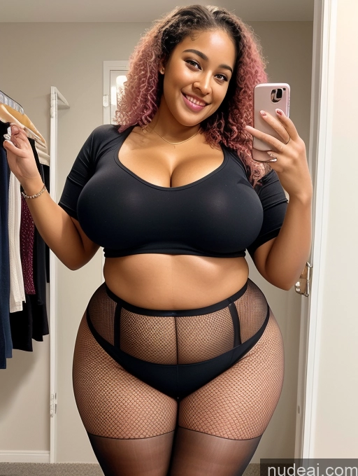 related ai porn images free for Woman One Huge Boobs Chubby Big Hips Big Ass Thick Perfect Body 20s Happy Pink Hair Curly Hair Ethiopian Mirror Selfie Changing Room Front View Spreading Legs Nude Fishnet Jewelry