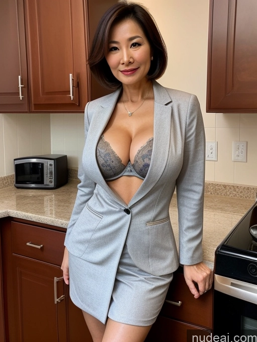 related ai porn images free for Milf Two Busty Perfect Boobs Beautiful Perfect Body 70s Bobcut Chinese Kitchen Bra Doctor Jacket Lab Coat Stylish Suit Cleavage Detailed Sexy Face