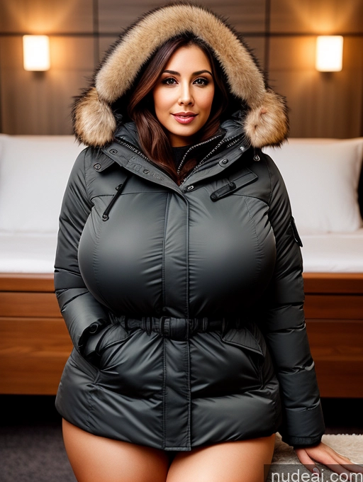 related ai porn images free for Woman Busty Huge Boobs Beautiful 40s Seductive Egyptian Front View Parka