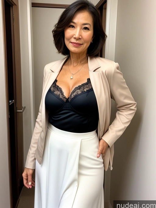 related ai porn images free for Milf Two Perfect Boobs Beautiful Perfect Body 70s Bobcut Japanese Bra Jacket Professor Stylish Cleavage Detailed Sexy Face Changing Room Secretary Wedding Long Skirt