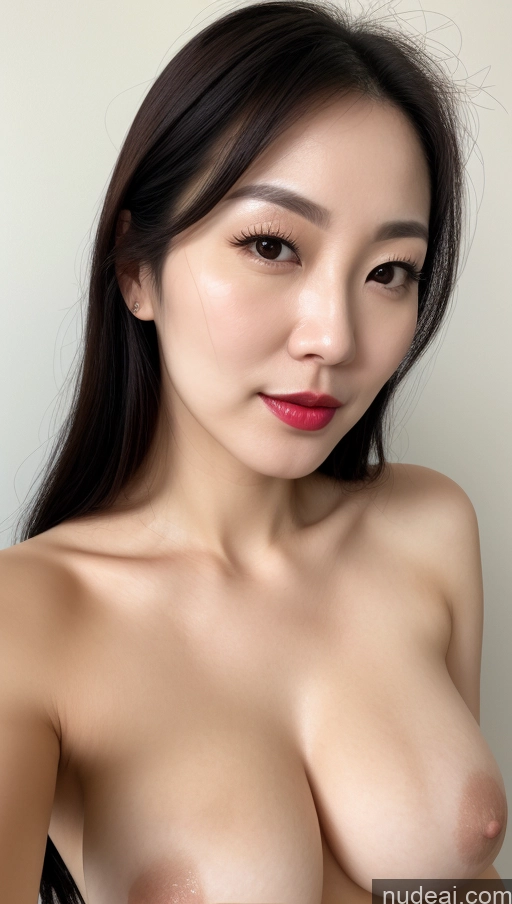 related ai porn images free for Woman One Perfect Boobs Beautiful Lipstick Fairer Skin Black Hair Korean Close-up View 30s