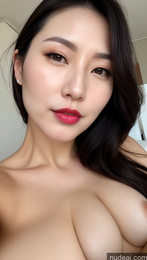 related ai porn images free for Woman One Perfect Boobs Beautiful Lipstick Fairer Skin Black Hair Korean Close-up View 30s