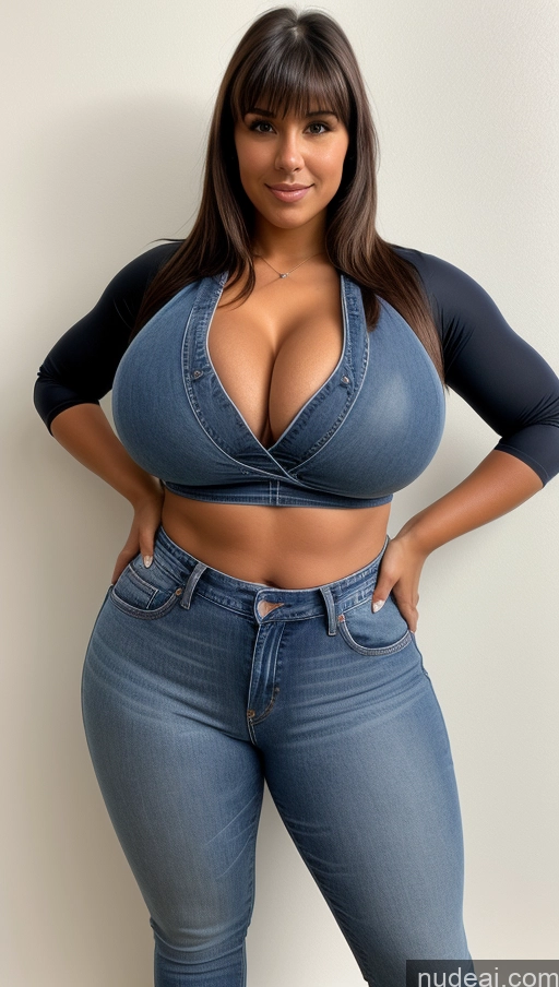 related ai porn images free for Athlete Perfect Boobs Busty Big Hips Big Ass Front View Jeans Bangs