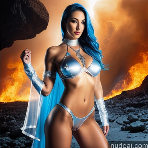 related ai porn images free for Superhero Hell Cyborg 30s Portuguese Diamond Jewelry Perfect Boobs Perfect Body Small Tits Laughing Blue Hair Abs One Close-up View Partially Nude Spreading Legs Transparent