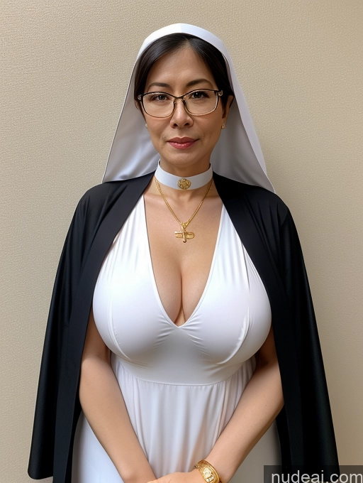 related ai porn images free for Woman Busty Small Tits Glasses Pubic Hair Fairer Skin Asian Cleavage Gold Jewelry Nun Casual Choker 60s