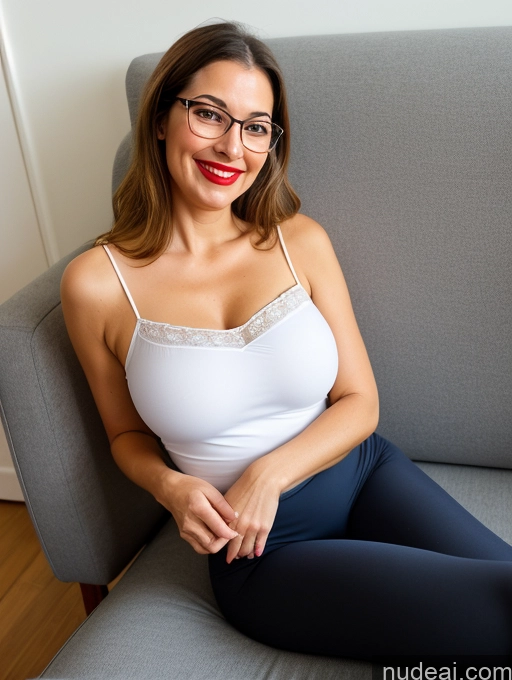 related ai porn images free for 80s Czech Busty Tall Glasses Lipstick Happy Couch Blouse Chemise Yoga Pants Detailed Plank Front View
