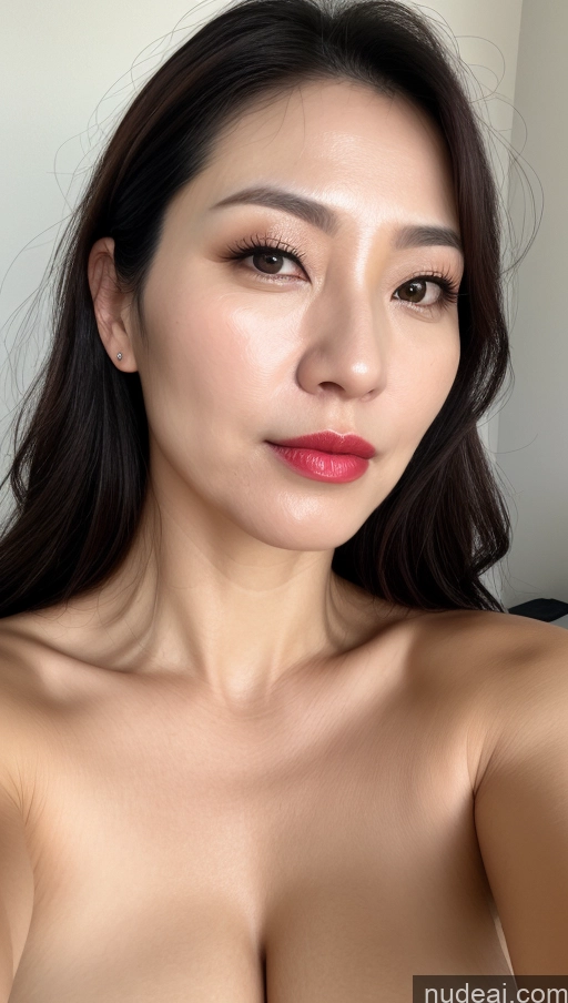 related ai porn images free for Woman One Perfect Boobs Beautiful Lipstick Fairer Skin 40s Black Hair Korean Close-up View