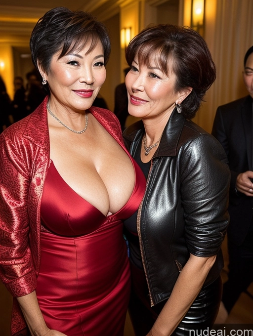 related ai porn images free for Milf Two Busty Perfect Boobs Beautiful Perfect Body 70s Sexy Face Seductive Pixie Chinese Party Bra Jacket Stylish Secretary Professor Traditional Cleavage Detailed Dark Lighting