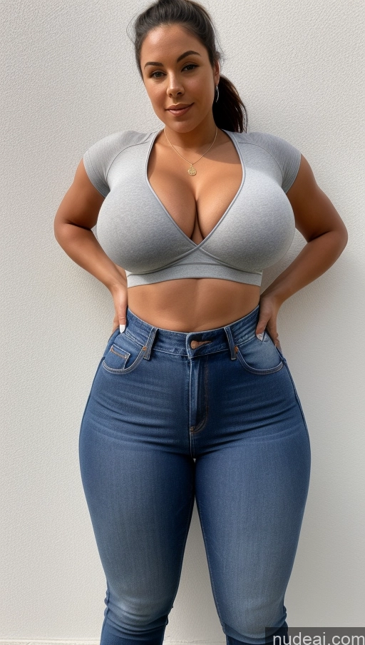 related ai porn images free for Athlete Perfect Boobs Big Hips Big Ass Front View Jeans