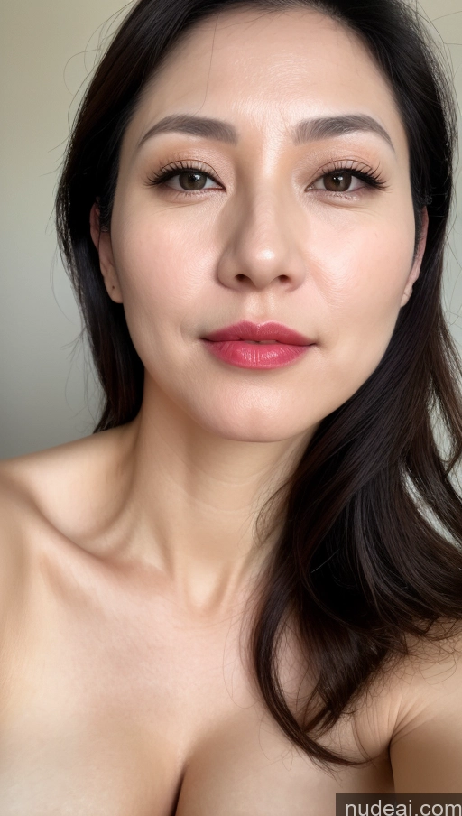 related ai porn images free for Woman One Perfect Boobs Beautiful Lipstick Fairer Skin 40s Black Hair Korean Close-up View