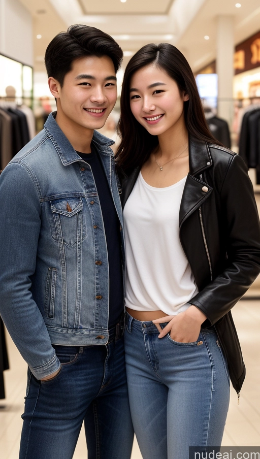 related ai porn images free for Skinny 18 Black Hair Chinese Woman + Man Happy Detailed Skin Detail (beta) Small Ass Small Tits Beautiful Mall Jeans Jacket