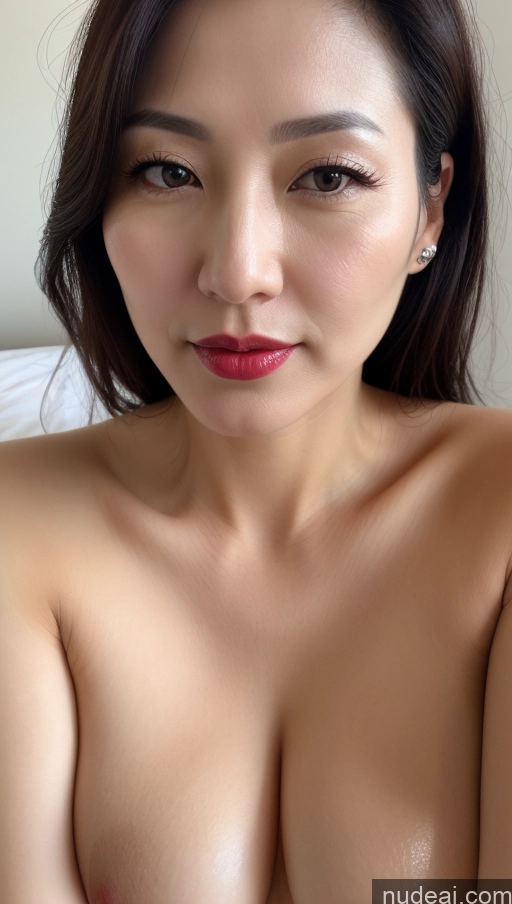 related ai porn images free for Woman One Perfect Boobs Beautiful Lipstick Fairer Skin 40s Black Hair Korean Close-up View