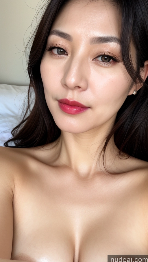 related ai porn images free for Woman One Perfect Boobs Beautiful Lipstick Fairer Skin 40s Black Hair Korean Close-up View