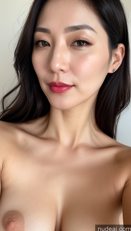 related ai porn images free for Woman One Perfect Boobs Beautiful Lipstick Fairer Skin 40s Black Hair Korean Close-up View