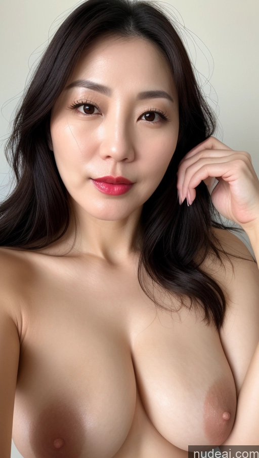 related ai porn images free for Woman One Perfect Boobs Beautiful Lipstick Fairer Skin 40s Black Hair Korean Close-up View