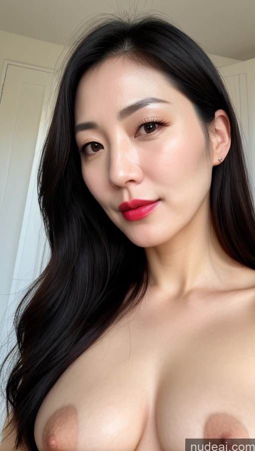 related ai porn images free for Woman One Perfect Boobs Beautiful Lipstick Fairer Skin 40s Black Hair Korean Close-up View
