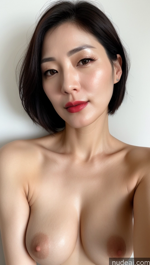 related ai porn images free for Woman One Beautiful Lipstick Fairer Skin 40s Black Hair Korean Close-up View Perfect Boobs