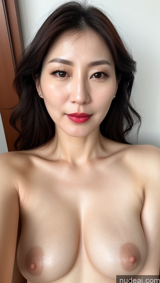 related ai porn images free for Woman One Beautiful Lipstick Fairer Skin 40s Black Hair Korean Close-up View Perfect Boobs