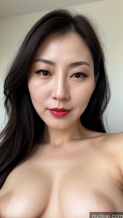 related ai porn images free for Woman One Beautiful Lipstick Fairer Skin 40s Black Hair Korean Close-up View Perfect Boobs