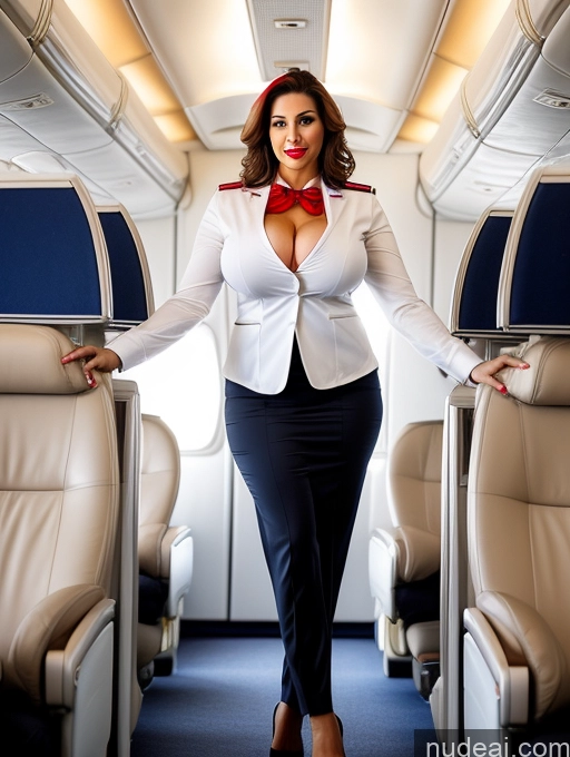 related ai porn images free for Woman Busty Huge Boobs Beautiful Lipstick Abs 40s Seductive Egyptian Front View Flight Attendant