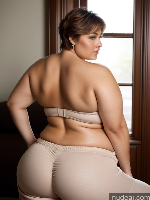 related ai porn images free for Woman Busty Huge Boobs Big Ass Thick Chubby Fat 40s Seductive Pixie Back View Bending Over Harem Pants