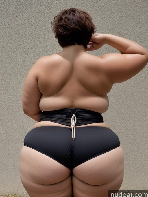 related ai porn images free for Woman Busty Huge Boobs Big Ass Thick Chubby Fat 40s Seductive Pixie Back View Bending Over Martial Arts