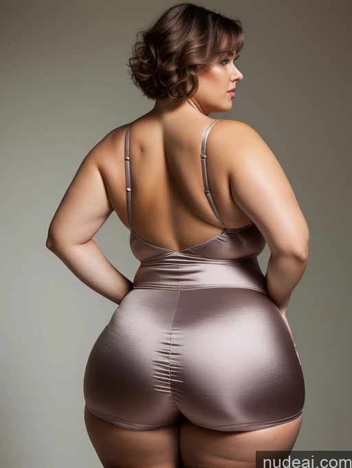 related ai porn images free for Woman Busty Huge Boobs Big Ass Thick Chubby Fat 40s Seductive Pixie Back View Bending Over Satin