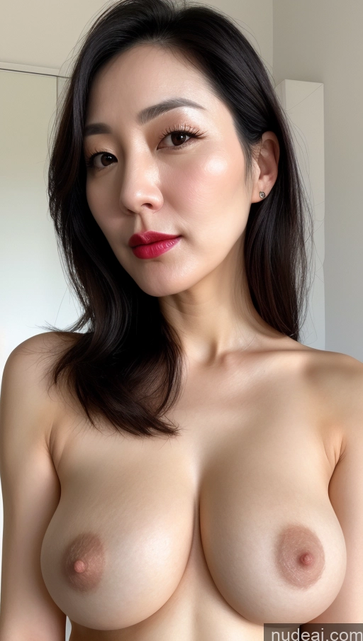 related ai porn images free for Woman One Perfect Boobs Beautiful Lipstick Fairer Skin 40s Black Hair Korean Close-up View