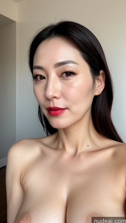 related ai porn images free for Woman One Perfect Boobs Beautiful Lipstick Fairer Skin 40s Black Hair Korean Close-up View