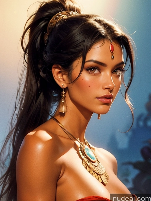 related ai porn images free for Tanned Skin Bangs Brazilian Native American Native American Traditional GZCfinal Topless Woman Breasts Art By Boris Vallejo Boris Vallejo Art Style Fantasy Style Jeff Easley Discworld Bangs Long Hair Hair Bun Ponytail Straight Watercolor Slicked Egyptian