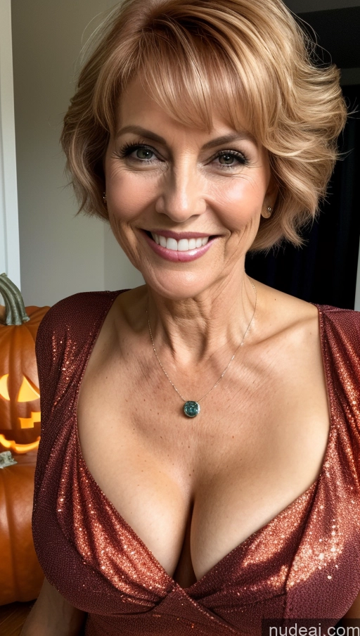 related ai porn images free for Milf Skinny Perfect Body Happy Pixie Close-up View Shirt Cleavage Detailed Halloween
