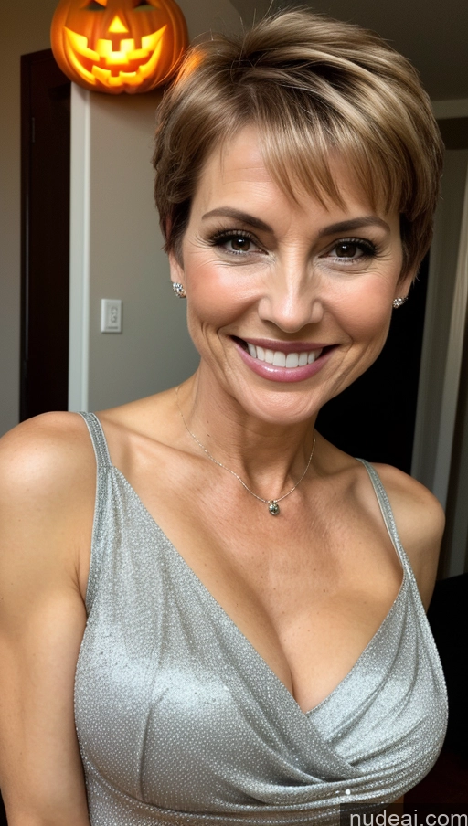 related ai porn images free for Milf Skinny Perfect Body Happy Pixie Close-up View Shirt Cleavage Detailed Halloween Small Tits