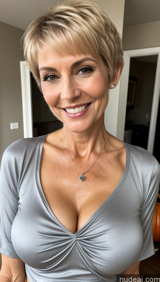 related ai porn images free for Milf Skinny Perfect Body Happy Pixie Close-up View Shirt Cleavage Detailed Halloween Small Tits