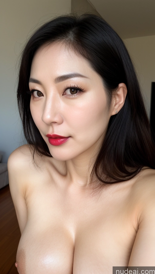 related ai porn images free for Woman One Perfect Boobs Beautiful Lipstick Fairer Skin 40s Black Hair Korean Close-up View