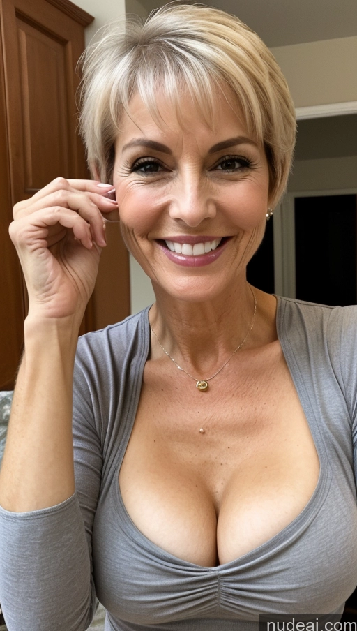 related ai porn images free for Milf Skinny Perfect Body Happy Pixie Close-up View Shirt Cleavage Detailed Halloween Small Tits