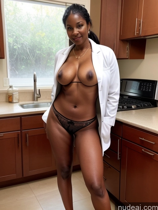 related ai porn images free for Milf Two Perfect Boobs Perfect Body Dark Skin 70s Indian Kitchen Jacket Detailed Doctor Lab Coat Bra Busty Topless Ponytail