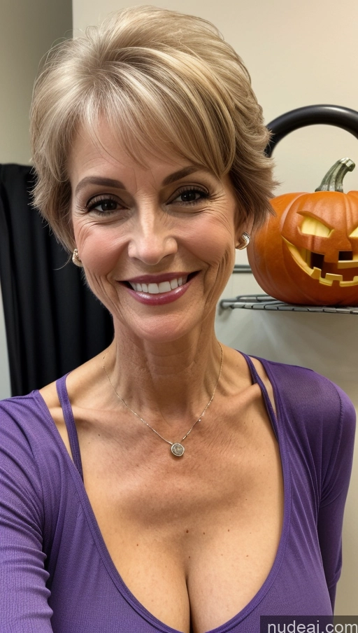 related ai porn images free for Milf Skinny Perfect Body Happy Pixie Close-up View Shirt Cleavage Detailed Halloween Small Tits