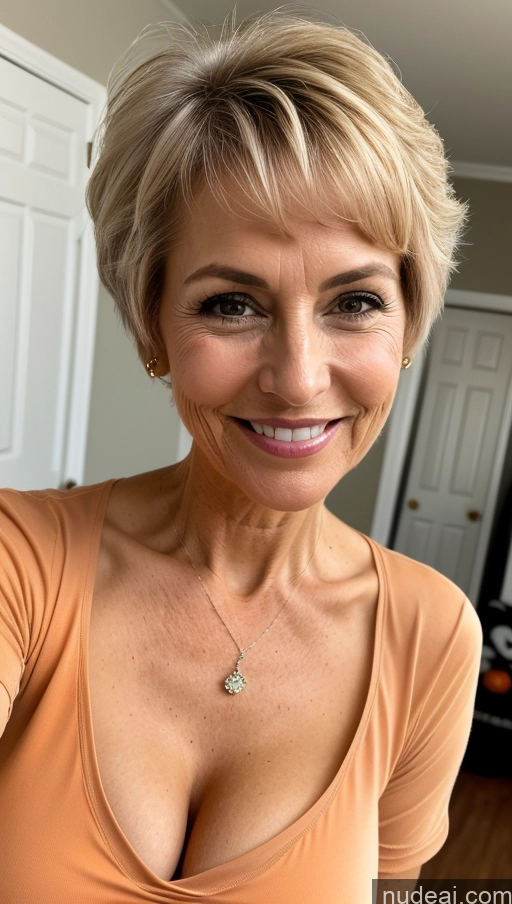 related ai porn images free for Milf Skinny Perfect Body Happy Pixie Close-up View Shirt Cleavage Detailed Halloween Small Tits
