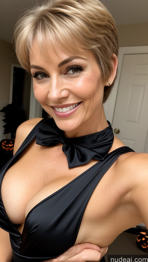 related ai porn images free for Milf One Small Tits Skinny Perfect Body Happy Pixie Halloween Shirt Detailed Cleavage Close-up View