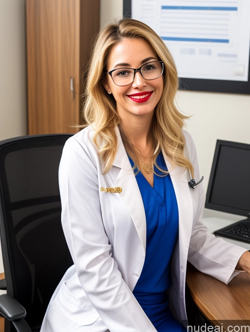 related ai porn images free for Woman One Perfect Boobs Beautiful Glasses Lipstick Fairer Skin Short Fat 30s Happy Blonde Long Hair Latina Front View Office Blowjob Doctor Lab Coat Gold Jewelry
