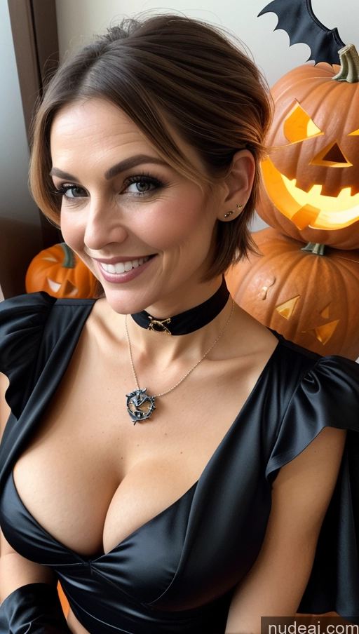 related ai porn images free for Milf One Small Tits Skinny Perfect Body Happy Pixie Shirt Detailed Cleavage Close-up View Witch Halloween