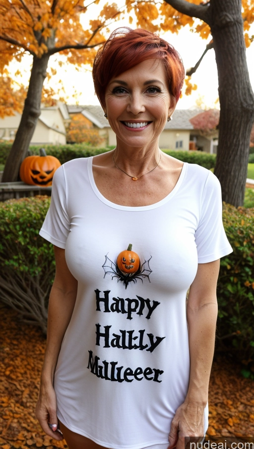 related ai porn images free for Milf One Small Tits Skinny Perfect Body Happy Pixie Front View Halloween Shirt Detailed